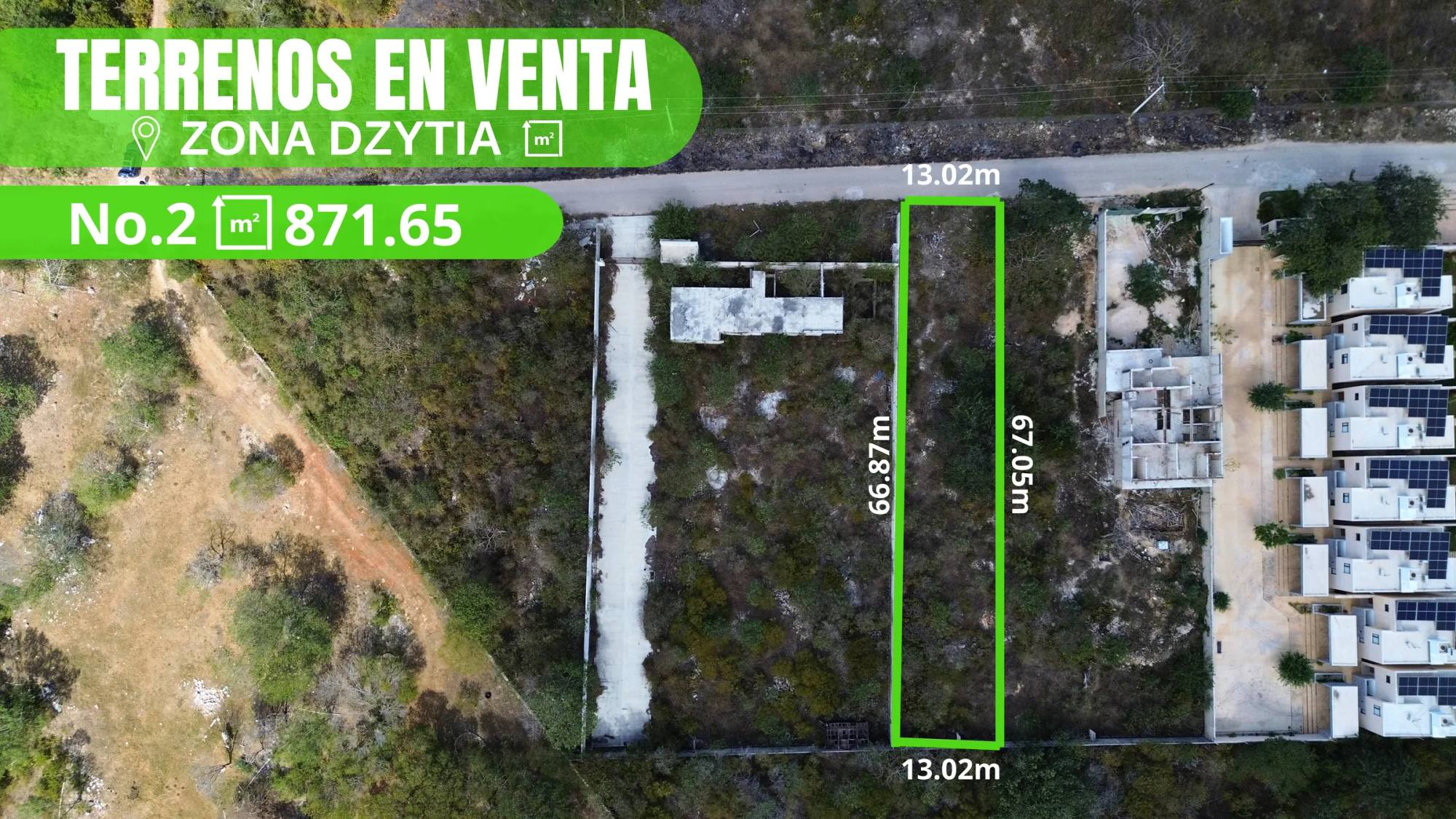 Foto principal: Terreno en Dzityá · 871.65 m² (lote 2)