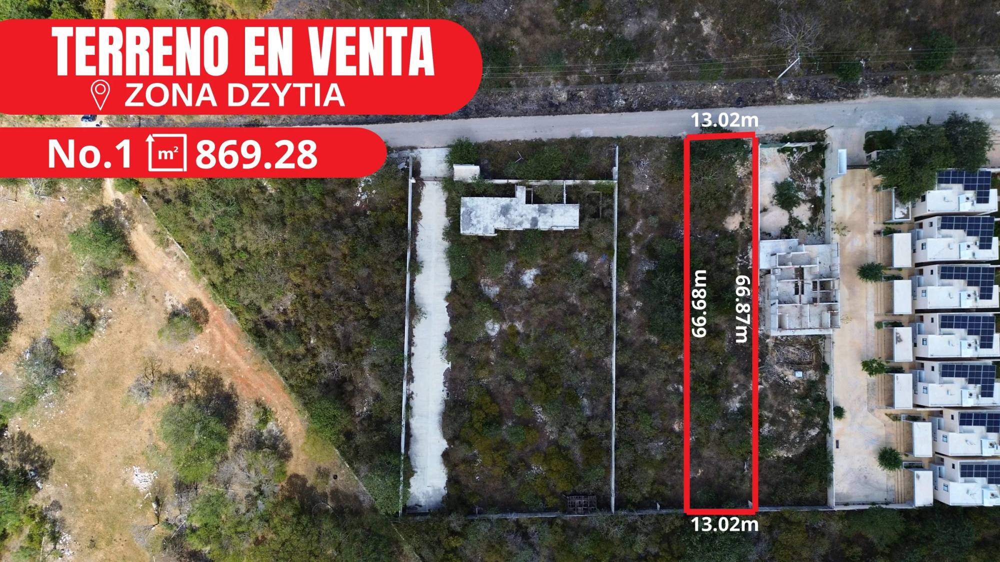 Foto 1 de 1: Terreno en Dzityá · 869.28 m² (lote 1)